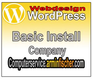 WordPress Basic Install . Company . Webdesign . Computerservice.arminfischer.com .